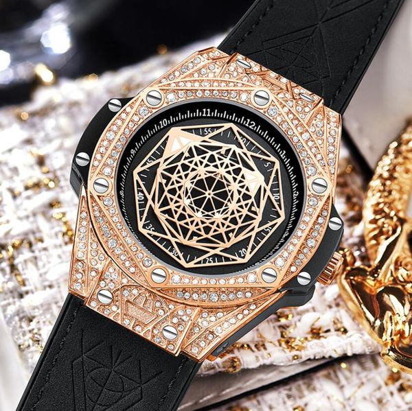 Luxus Gold Top Marke ONOLA Mode Cusual Quarzuhr Männer Ungewöhnliche Einzigartige Wasserdichte Armbanduhr Männlich Relogio Masculino Mann Geschenk