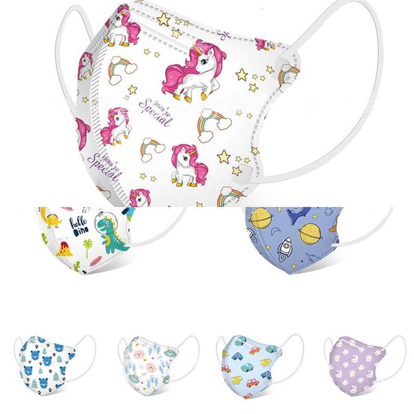

disposable four-layer children's 3d protective three-dimensional cartoon printing autumn and winter k95 mask w