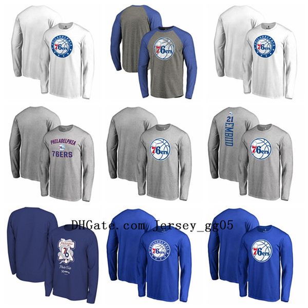 

philadelphia 76ers men training sweatshirt authentic showtime therma flex performance full-zip nba hoodie long t-shirt sweater, Black