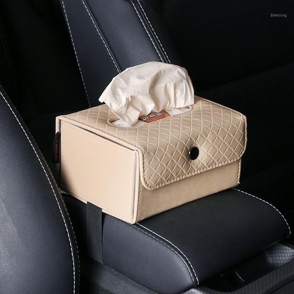 

b-life car visor tissue holder leather hanging tissue holder box for car seat back paper towel cover case with one refill1
