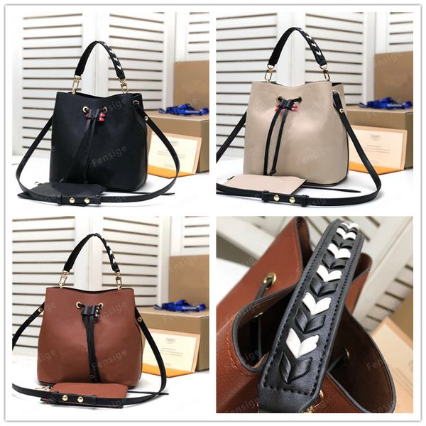 

braided crafty neonoe designer women handbags 2 set purses crossbody shoulder bags purses handbag genuine leather with letter flower 56889