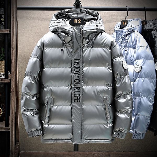 

u1mb winter women big fur collar jacket korea down outerwear loose thick short cotton down jackets female parkas hooded coats, Black