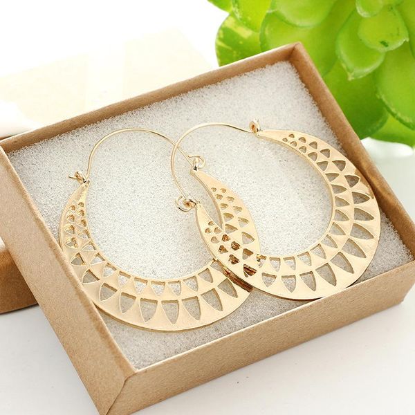 

tocona boho gold silver color toll round hollow card drop dargle серьги для женщин племя винтаж подвеска серьги pendientes3802 f wmtmfd