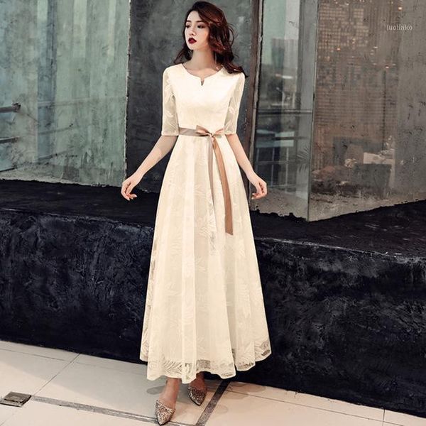 

bride dress cheongsam oriental womens wedding half sleeve party qipao chinese style elegant long robe clothes vestido xs-xxxl1, Red