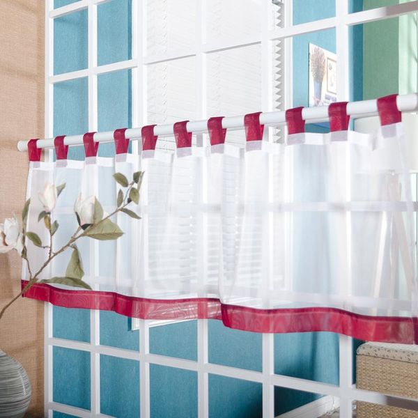 

curtain & drapes short curtains for kitchen modern white tulle living room windows valance roman door blinds cortina