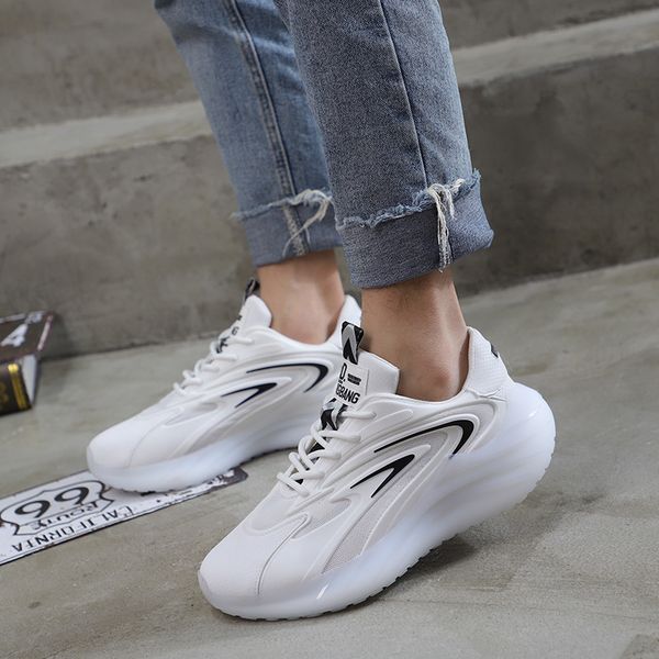 

new summer leisure men's korean fashion breathable mesh fashionable and comfortable sports shoes, Black