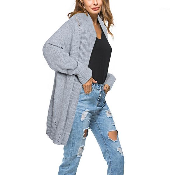 

women's sweaters women's kniteed cardigan sweater solid color batwing sleeve fashion 2021 female long clothing1, White;black
