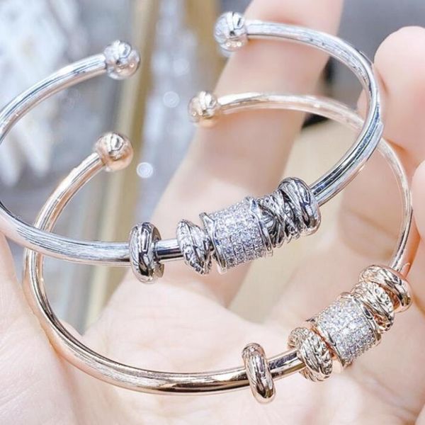 

bangle rose gold color web celebrity opening bracelet fashion simple personality hand chain 2, Black