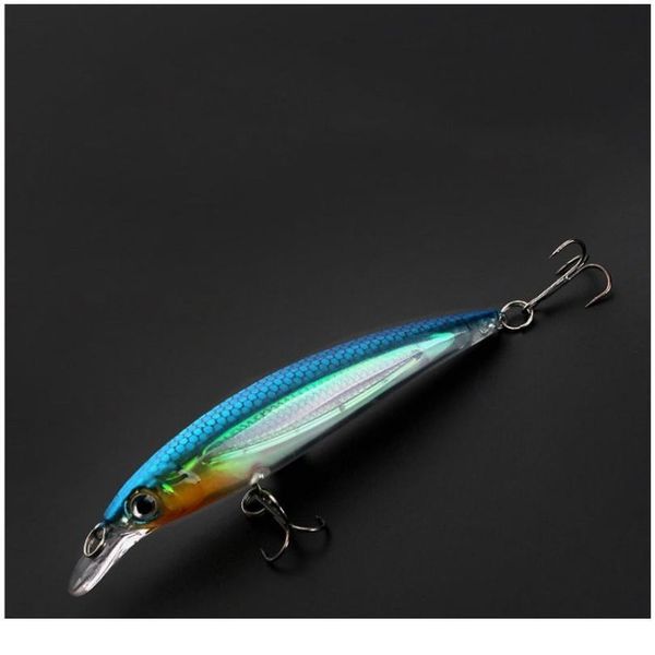 

1pcs fishing lures luminous floating laser minnow hard aritificial wobblers 14g/11cm crankbait plastic baits pesca isca sqceep