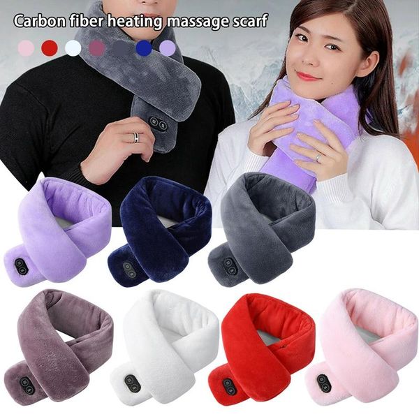 

отопление шарф женщины мужчины толстый теплый нагревательный падуб электрический огретый гужевый шарф для открытый кемпинг пешие прогулки ве, Blue;gray