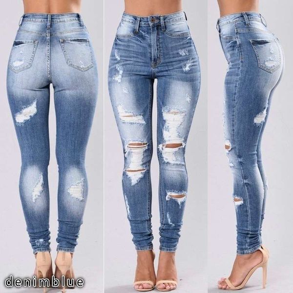 

jeans with holes 216, Blue