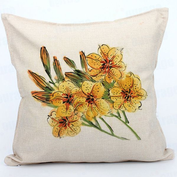 

45*45cm sublimation blank pillow case pocket cotton linen solid color pillow cover diy cushion cover pillows cases vt1917