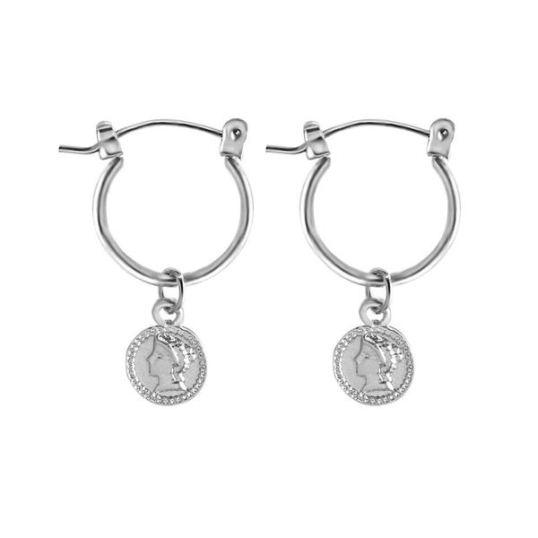 

sohot chic cross женщины модный обруч серьги gld milve color tiny горячие оптом аксессуары ювелирных изделий для день рождения майор bijoux, Black;white