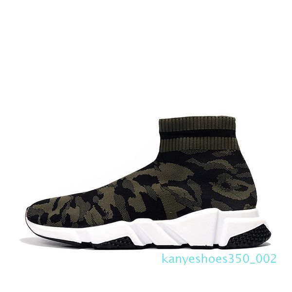 

shipped within 6 days] speed trainer men womens sock shoes k02 triple black pink clearsole mens casual sneakers size 36-45 k02