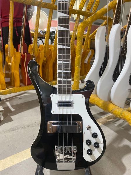 

ricken 4003 bass backer version electric guitar black color chrome hardware guitaras guitarra