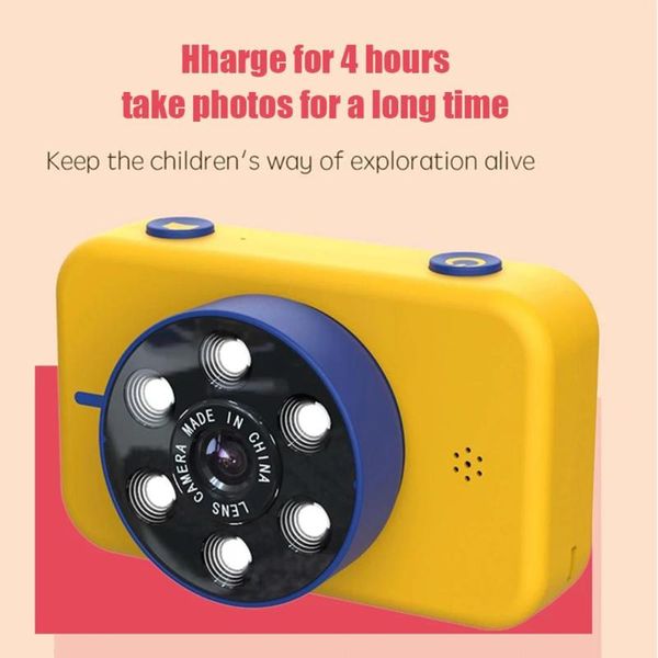 

x17 mini children's camera 50mp 4k hd front rear dual camera kids cartoon digital p toys for birthday christmas gift