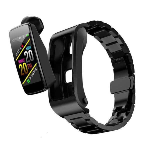 

k12 smart bracelet hard headset ai voice calls clearer heart rate blood prsure monitoring movement funct