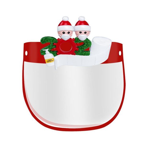 

fecdsanta mask us claus protective stock sponge christmas forehead anti splash fog full pet xmas shield mouth eye face cover fy8037