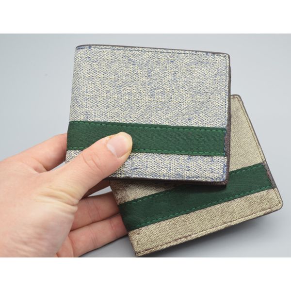 

designer men and women classic canvas striped short wallet fashion wallet classic style, Red;black