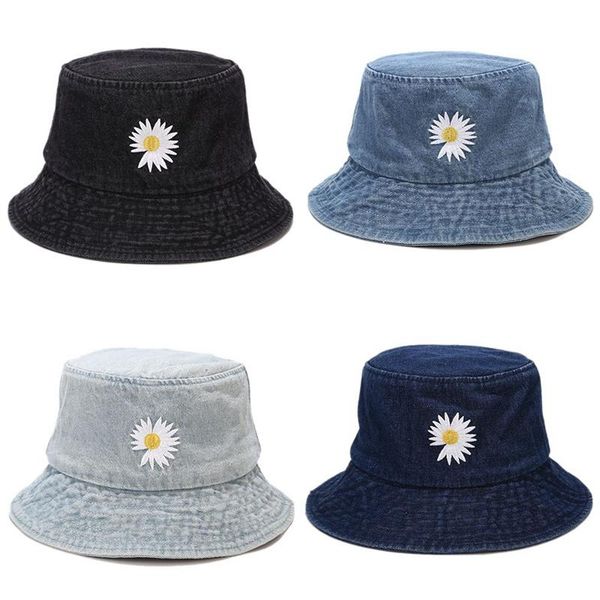 

cowboy fisherman hat women men's water washer basin capchrysanthemum universal outdoor travel sun visor hat beanies, Blue;gray