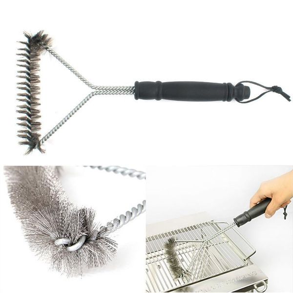 

2020 new kitchen accessories bbq grill barbecue kit cleaning brush stainless steel cooking tools barbecue gadgets accessories brushes