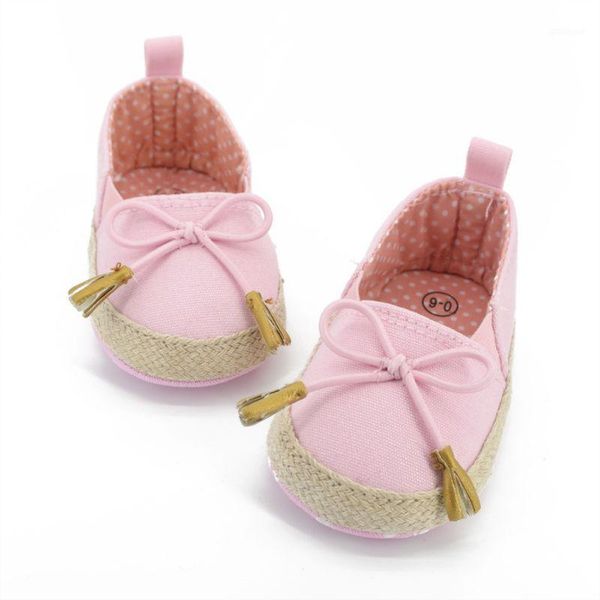 

wholesale- factory price new kids baby girls soft soled bowknot crib shoes toddler canvas prewalker 0-18m1