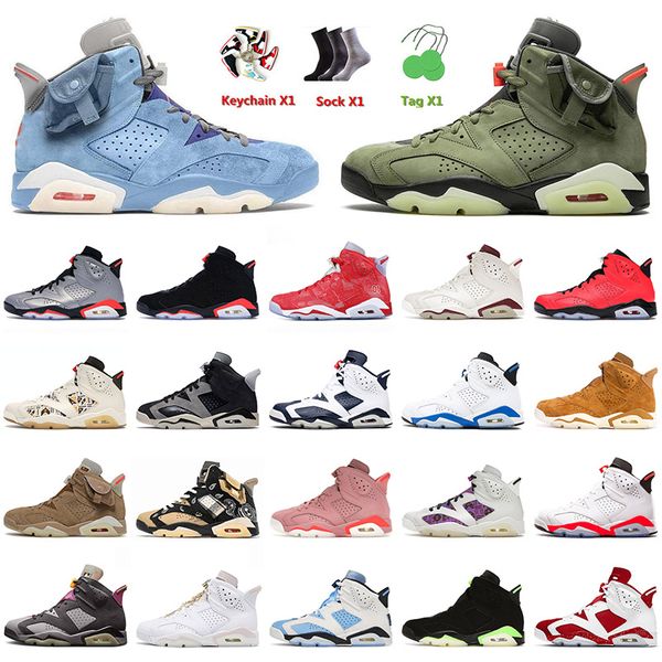 

basketball shoes 6 6s vi mens jumpman cactus jack university blue black infrared british khaki hare unc bordeaux hare tech chrome sneakers t
