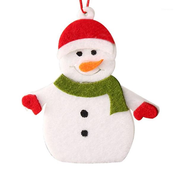 

10pcs diy christmas decorations fashion cute festival reusable felt door tree hanging small l pendant home party1