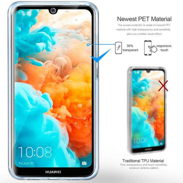 360 Clear Full Cover für Huawei Honor 9X 8A 8S 8X 20 7C 7A Pro P20 P30 Lite Y5 2018 Y7 Y6 Y9 2019 JAT-LX1 KSE-LX9 AUM-L41 Fall