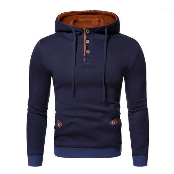 

hoodie winter men's sweatshirt drawstring leisure hoodie long sleeve solid color warm christmas gift1, Black