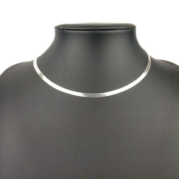 

punk fashion gold blade chain on neck choker necklace women flat snake chain jewelry gift clavicle necklaces pendants, Silver