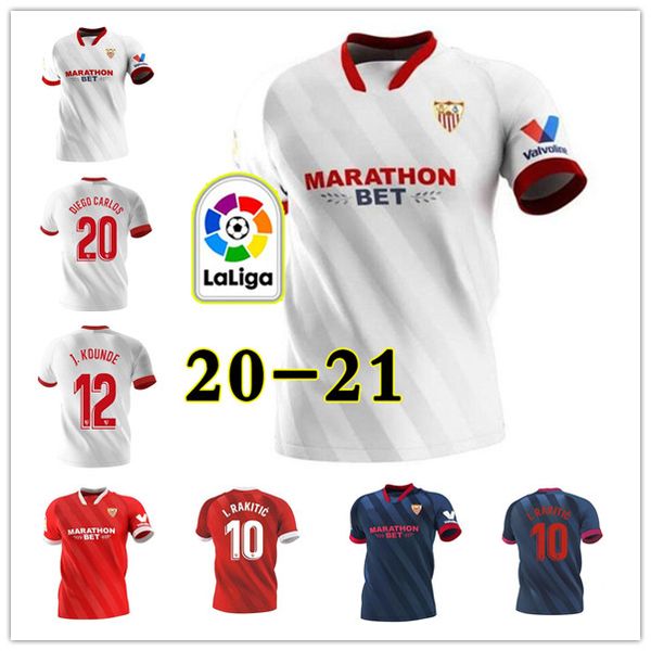 

20 21 fc sevilla soccer jersey 5 ocampos 10 ever banega 15 en-nesyri 16 navas de jong el haddadi reguilon football shirt kits, Black;yellow