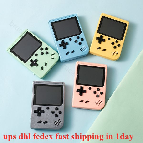 Yüzde 100 Yeni Ekran Hediye Macaron Retro Video Konsol Oyunu El Mini Oyun Oyuncuları 8 Bit 3.0 inç Renkli LCD Ekran 400 1 Oyunlarda