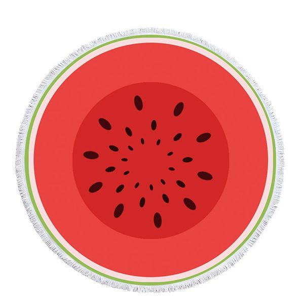 

beach fruit series child towel summer microfiber strandlaken round 150cm towel yoga mat toallas tassel picnic mat blanket carpet f bbyhjp