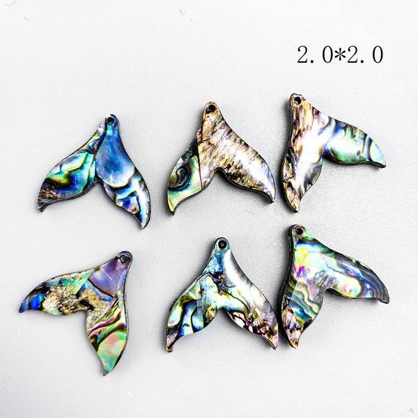 

5pcs natural abalone shell pendants charms fishtail shell pendants for jewelry making diy necklace earring accessories 2020mm h jllmkp