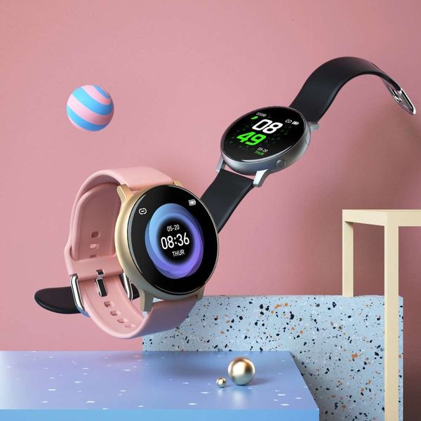 

s2 wristband control, simple sport smart watch with heat control and step counter for3