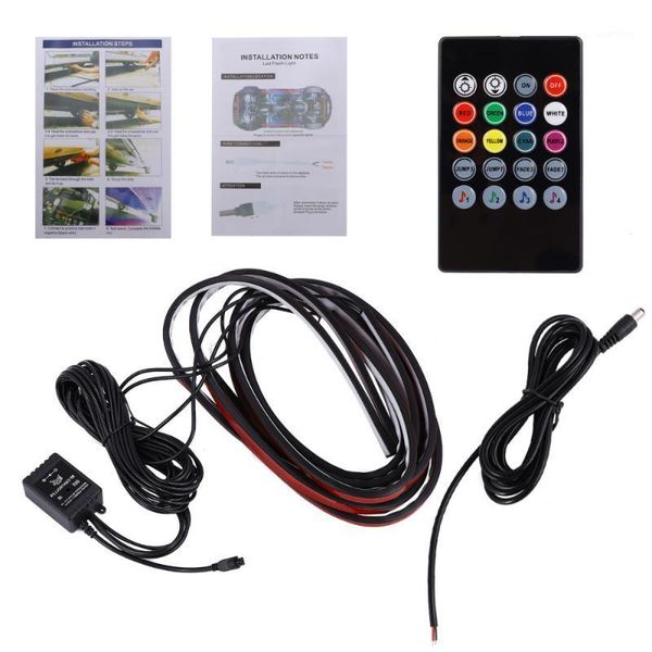 

1pc ip68 rgb automobile car led chassis lamp under-chassis light bar1