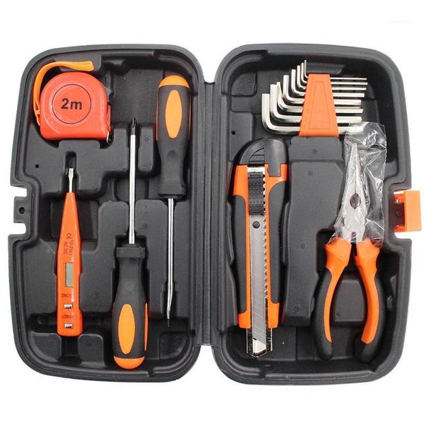 

15pc manual tool set maintenance machinery tool kit home garage wrench toolbox1