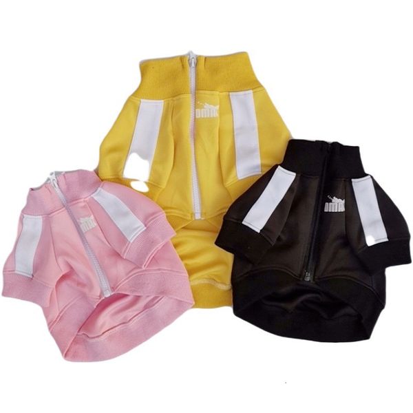 

coats zipper simple fashion letter pattern pet pets jackets high grade soft touch bichon sweater apparel