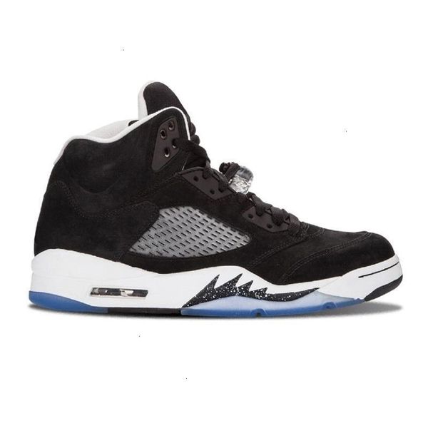 

bel mens 5s alternate basketball 5 shoes jumpman grape fire red 3 blue suede metallic white cement olympic pro star men sneakers, Black