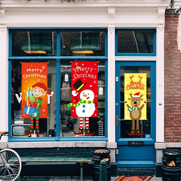 

hanging merry banner christmas ornament porch door decoration for home xmas navidad 2020 happy new year 2021