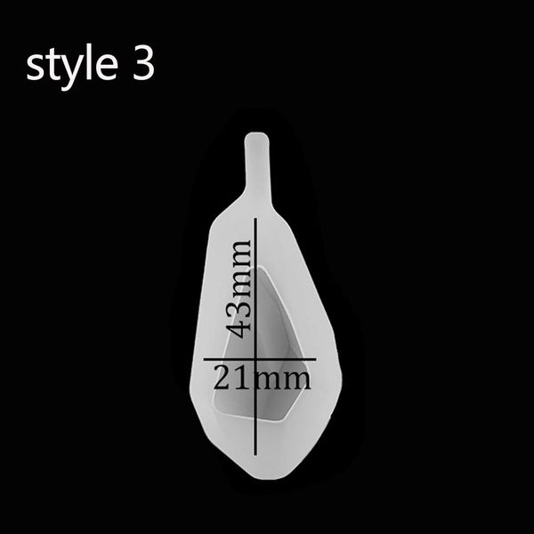 

1pcs transparent silicone mould crytal stone shape hole mold diy craft epoxy resin molds necklaces pendant for jewelry making wmtmlf