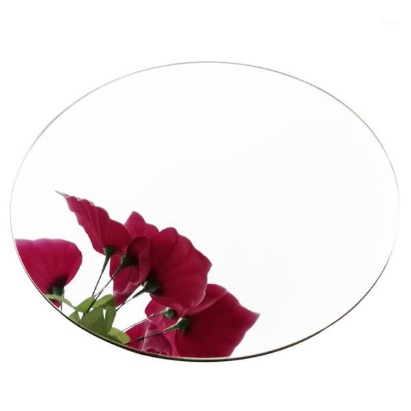 

tehoi 6 pack round acrylic mirror wedding banquet table centerpiece mirror shatterproof 2mm thick (12")1