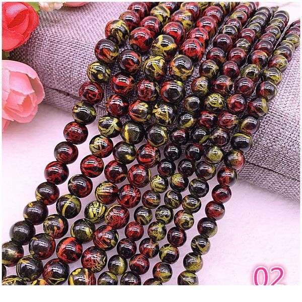 

new 6mm 8mm colour charm glass beads loose spacer beads for jewelry making diy handwork bracelet&necklace b jllaqg