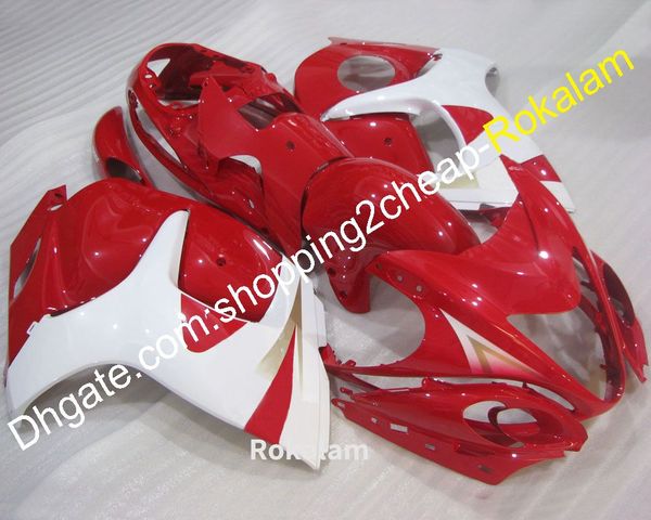 Karosserie passend für Suzuki Cowling GSXR1300 GSX-R1300 2008–2016 GSXR 1300 GSX R1300 Rot Weiß Verkleidung Aftermarket Kit (Spritzguss)