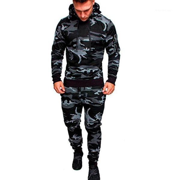 

men's tracksuits men's spring autumn sportswear tracksuits sets man bodybuilding hoodies casual pants outwear suits 1, Gray