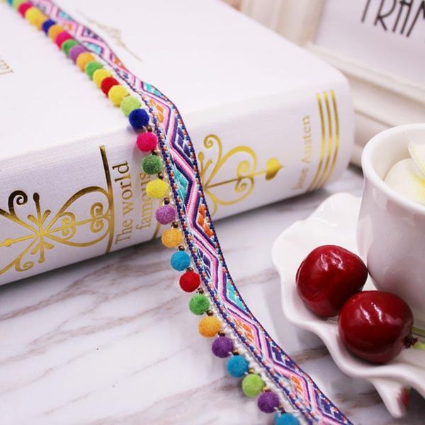 

pom pom trim lace fabric sewing accessories pompons trim tassel ball fringes ribbon sewing lace for diy material craft apparel h jlltns
