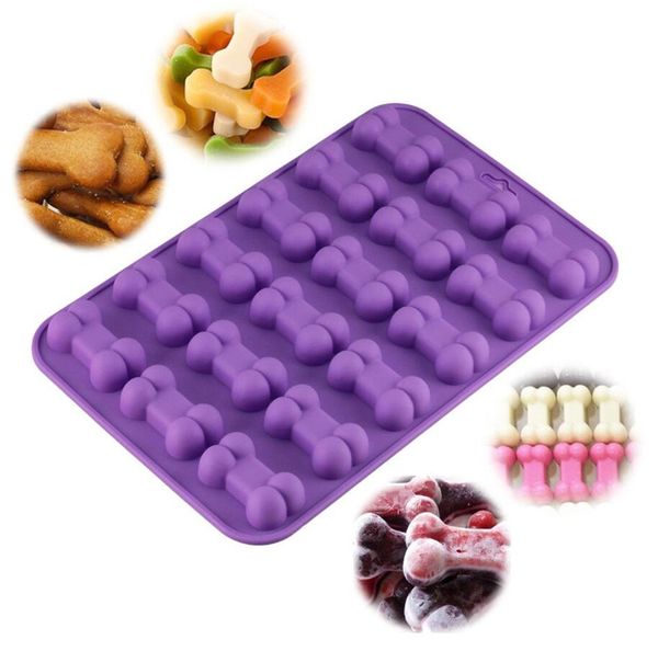 

18 units 3d sugar fondant cake dog bone form cutter cookie chocolate silicone molds decorating tools kitchen pastry baking molds