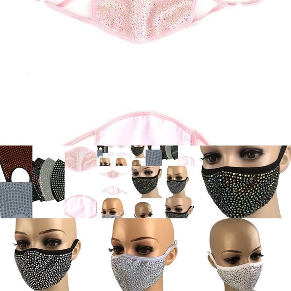 

factorypb8aprotective factoryqbszpm2.5 dustproof bling fashion diamond mouth mask masks washable reusable gh1i xq1p1