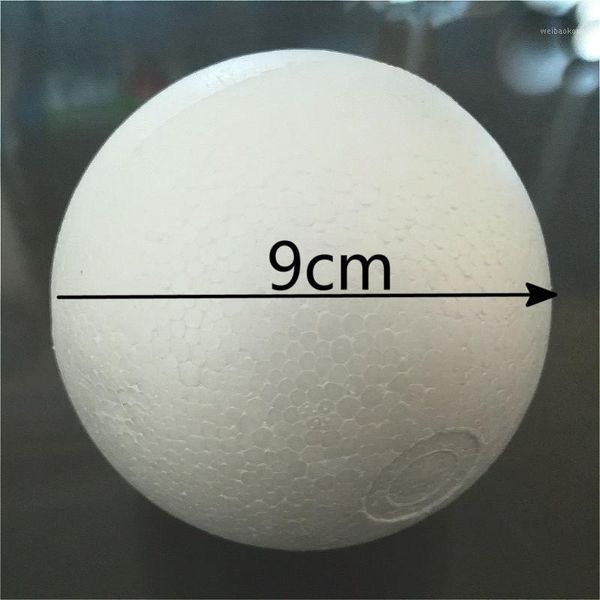 

party decoration 9cm 9pcs white diy styrofoam round foam polystyrene balls craft decorative 90mm 3.5inch1